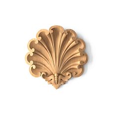 Carved wooden overlay with pattern for wall and furniture decoration