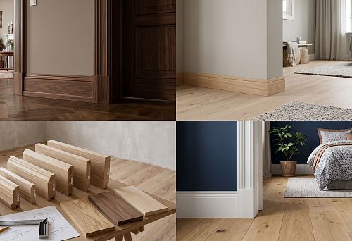 Bottom line of the interior: wooden floor skirting board &mdash; how to choose profile, height and color to match the interior