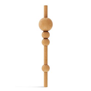 KON-008 solid wood furniture leg set, height 730 mm