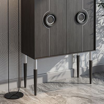 Интерьер с гладкими плинтусами PLT-M-005 из MDF