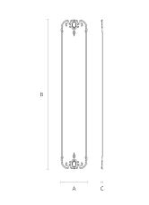Detailed plan of the wooden decor set C-009-1-1 schematic
