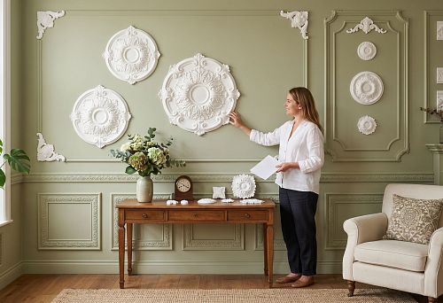 Decorative polyurethane wall elements: how to choose overlays, rosettes, and stucco decor