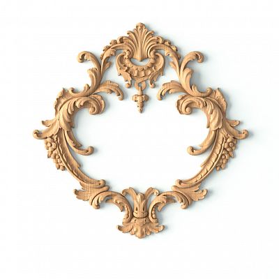Деревянное украшение с резным узором N-462.1 for furniture и фасадов