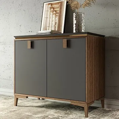 Furniture leg MN-209 из массива бука или дуба вид на комоде