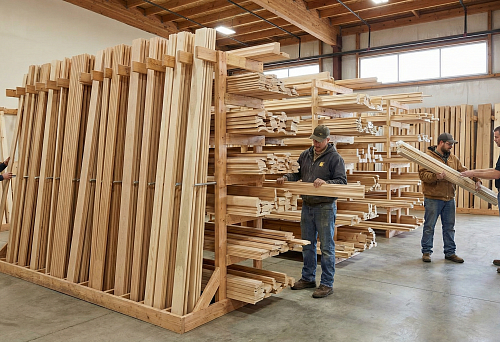 Solid wood architraves in stock: selection of profiles and sizes for doors and windows