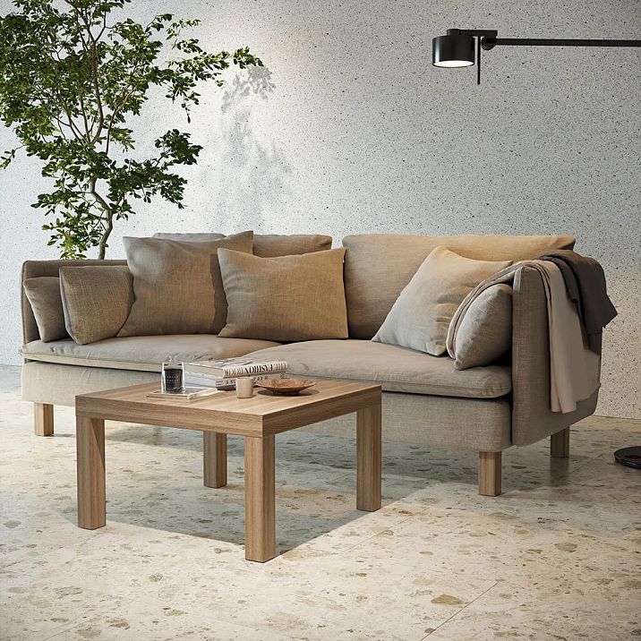 Straight table legs photo in interior
