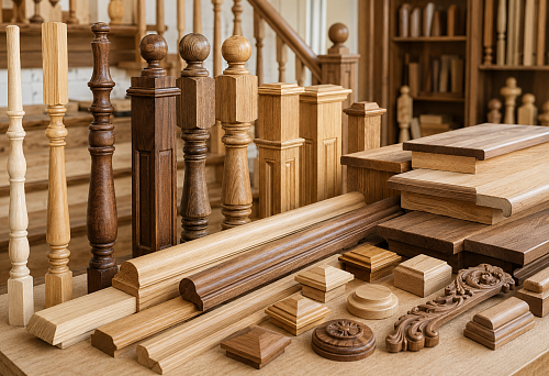Buy wooden staircase components: types and selection