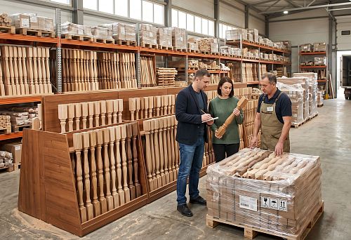 Buy stair balusters: wooden balusters &mdash; price, catalog, delivery