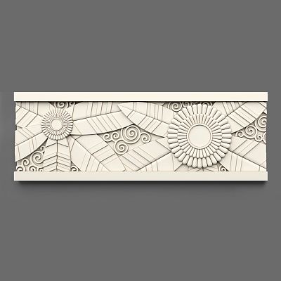 Лепнина на стену KPU-103 molding из полиуретана купить в москве