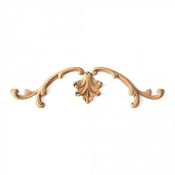 Wooden decorative overlay with geometric pattern