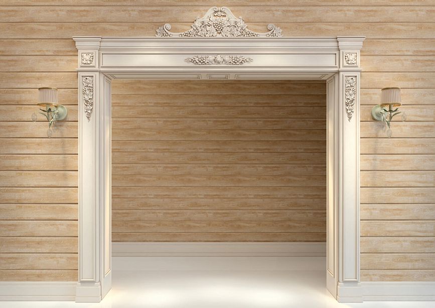 Portal PRT-016 in a classic interior with wooden walls