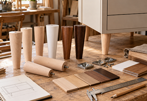 Beech legs for furniture