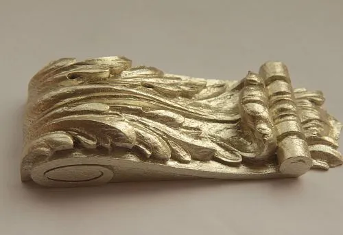 An elegant relief decoration element in classic design.