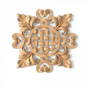 Wooden inlay with an elegant pattern