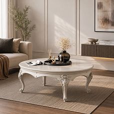 Versailles Coffee Table 002-010 made of wood in the interior shown in the photo