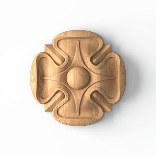 Carved rosette R-003
