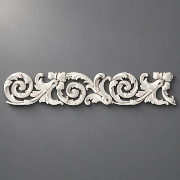 Carved furniture molding KPU-081 from polyurethane &mdash; decorative wall applique