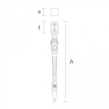 Beautiful carved legs for console, for table