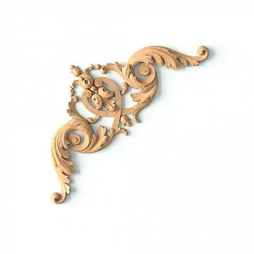 Overlay N-388 with carved abstract image made of wood