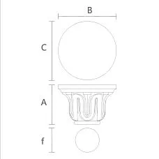 Carved Capital for Furniture KL-047 Drawing