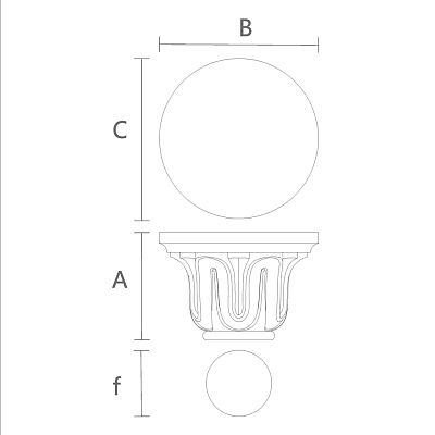 Carved capital KL-047