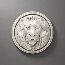 Decorative lion overlays for walls and columns in various sizes