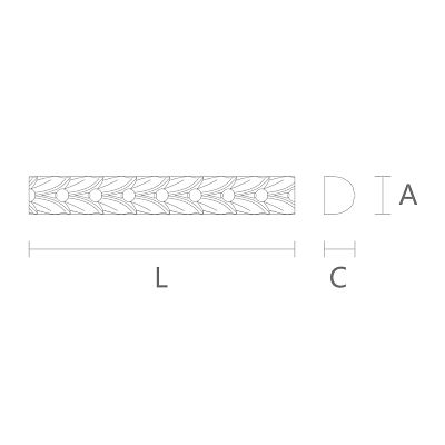 Carved molding из полиуретана KPU-084 схема
