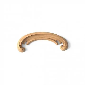 Decorative wooden element, carved, for creating coziness and harmony in the interior - decorative overlay N-428L drawing