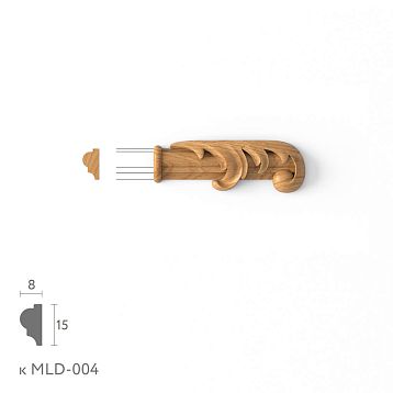 Carved molding tip N-437.1R set for MLD-004