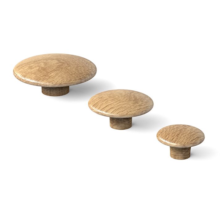 Furniture push button handle