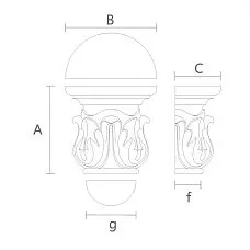 Capital for Interior Doors KL-025