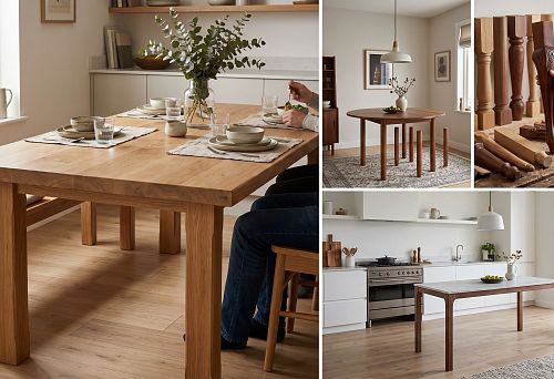 Wooden legs for a kitchen table: how to choose supports for the countertop, dining area and kitchen-living room