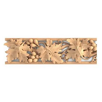 Decorative barge K-058 made of beech and oak