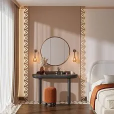 Carved pine architrave NL-6 with exquisite carving for interior decoration of doorways and walls in living rooms