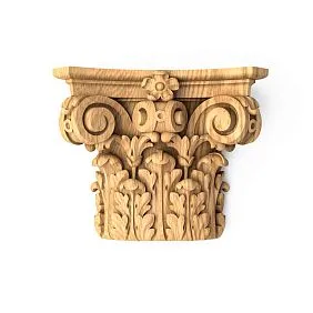 Wooden capital KL-003.01