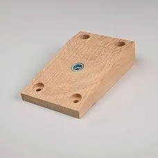 Plate for attaching furniture legs