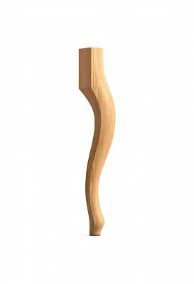 Carved furniture leg MN-076 из массива бука и дуба, для табурета, банкетки