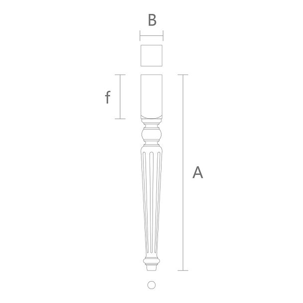 Геометрическая мебельная ножка MN-031 - 2