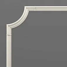 CPU-1-3 STAVROS polyurethane wall molding &mdash; affordable solution for neoclassical interiors with corner decor and primed molding