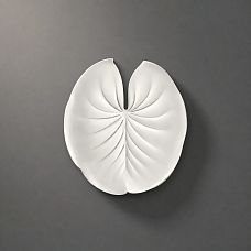 NPU-490 STAVROS Relief Decoration &ndash; round polyurethane applique with botanical ornament