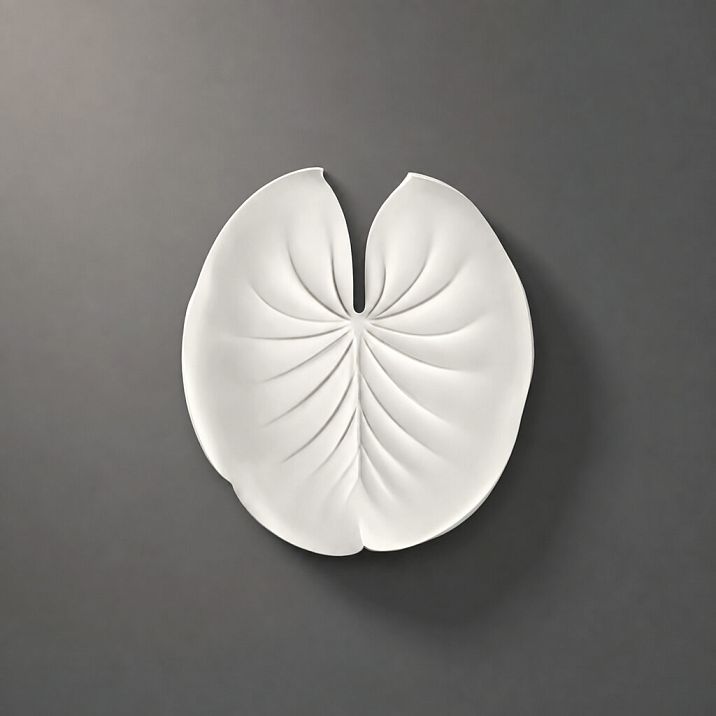NPU-490 STAVROS Relief Decoration &ndash; round polyurethane applique with botanical ornament