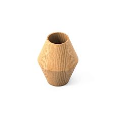 Geometric shape KN-006 made of solid wood with a 34 mm hole