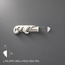 Polyurethane molding NPU-437.1L for moldings 74&times;26&times;12 mm