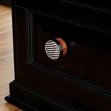 Pioneer HL-051 beech wooden handle with wear-resistant coating, minimalist design for dressers, shelves, and modern furniture.