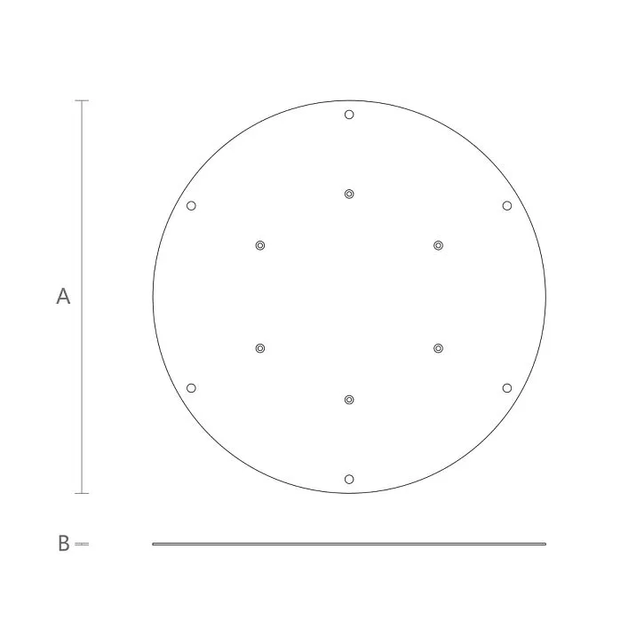FUR-034 Mounting Plate Drawing