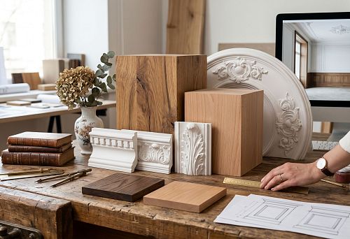 Oak, beech and polyurethane molding: how to choose materials for a classic interior