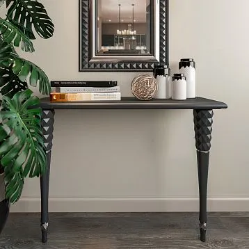 Wooden table leg with carving MN-114