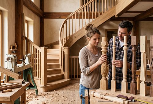 Balusters for stairs to the second floor: how to choose a wooden railing for the house