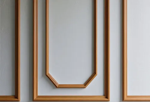 Decorative wooden door strips in interior