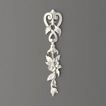 Relief decoration NPU.VRS-012, decorative element made of polyurethane
